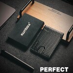 Slim Money Clip Wallets for Men RFID Blocking 11 Card Holder Minimalist Small Leather Bifold Men's Front Pocket Wallet.