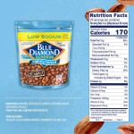 Blue Diamond Almonds Low Sodium Lightly Salted Snack Nuts, 25 Oz Resealable Bag (Pack of 1)