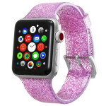 Apple Watch band 40mm 44mm iWatch 38mm 42mm Bling silicone watchband bracelet Apple watch 4 3 5 se 6.