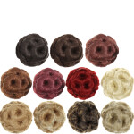 Natural chignon fake hair bun donut clip in high temperature fiber hair extension for woman