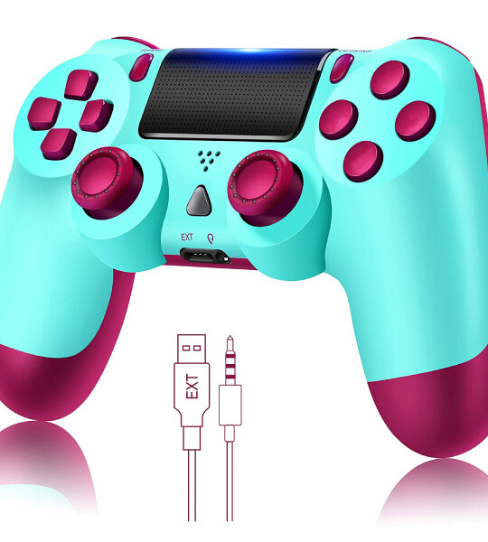 Wireless Remote Controller Compatible with Playstation for PS4 With Charging Cable