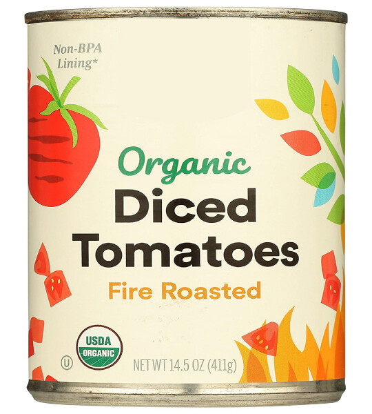 Tomatoes Diced Fire Roasted Organic