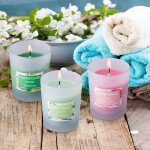 Candle with Essential Oil for Stress Relief Relaxation Smoke Free Strong Fragrance for Home Decor