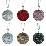 Fashion Bling Bling Diamond Crystal Ball Car Pendant Creative Auto Decoration