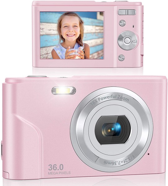 Digital  Mega Pixels Vlogging Camera, Compact Portable Mini Cameras for Students