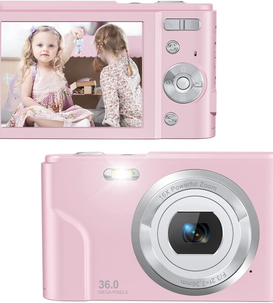 Digital Camera 36 Mega Pixels Small Camera 1080P Vlogging Camera