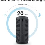 EDUPLINK Portable Bluetooth Speaker Waterproof IPX7 Wireless Speaker with 20W Louder Stereo Sound Outdoor Speakers with