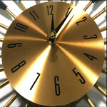 Large Wall Clock Metal Modern Home Decoration