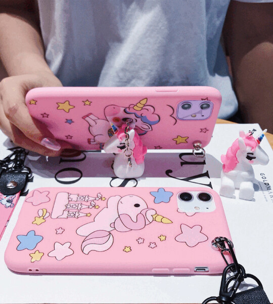 Cartoon unicorn Phone Case For iPhone 12 11 Pro Max XR XS Max X 8 7 6 6S Plus