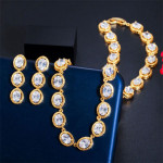 Bridal Choker Necklace and Earrings