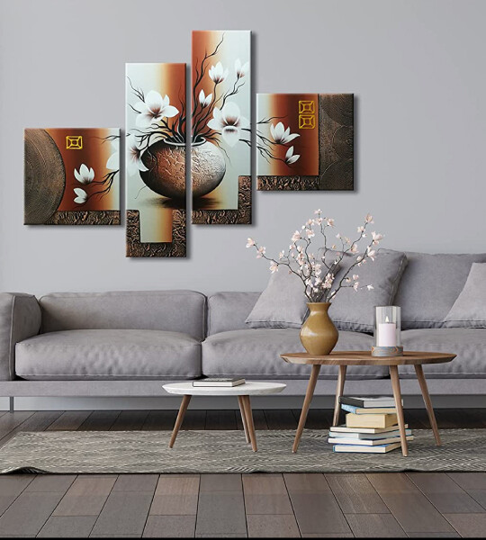 Stretched and Framed Hand painted Modern Canvas Wall Art