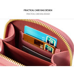 Designer Phone Pocket Mini Shoulder Bag for Women Two Layers Female Messenger Bag Pu Leather Ladies Small Crossbody Purs