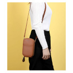 Designer Phone Pocket Mini Shoulder Bag for Women Two Layers Female Messenger Bag Pu Leather Ladies Small Crossbody Purs