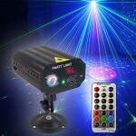 Disco Stage Party LED Sound Activated Laser Light RGB Flash Strobe Projector