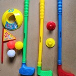 ORZIZRO Plastic Golf Clubs, Educational Golf Toys Sets for Toddlers Kids, Sturdy & Multi-Colored …