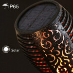 Solar Lights LED Waterproof Flickering Flames Torch Lights   For Outdoor