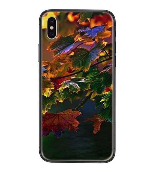 For Huawei Honor Sunset Autumn Fall Maple Leaves Sad Soft Mobile