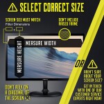 24 Inch 16:9 Aspect Ratio Computer Privacy Screen Filter for Widescreen Computer Monitor - Anti-Glare - Anti-Scratch Pro