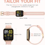 Smart Watch for Women, AGPTEK 1.69"(43mm) Smartwatch for Android and iOS Phones IP68 Waterproof Fitness Tracker Watch