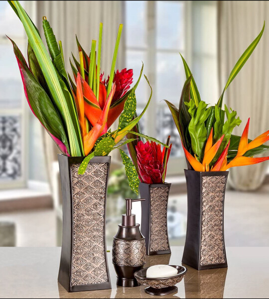 Rustic Decorated Dining Table Centerpiece Vases Home Accents for Living Room Bedroom