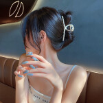 Woman Acrylic Hair Claws Hair Accessories Chic Barrettes Hairclips Pearl Hairpins Ladies Hairgrip Girls Ornaments C