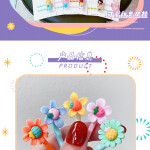 10 PcsSets Colorful Cartoon Flower Hairpins For Girls Kids Sweet Rainbow Candy Hair Clips Barrettes Headband Hair Access