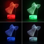 Christmas party decorations gift color change night light.