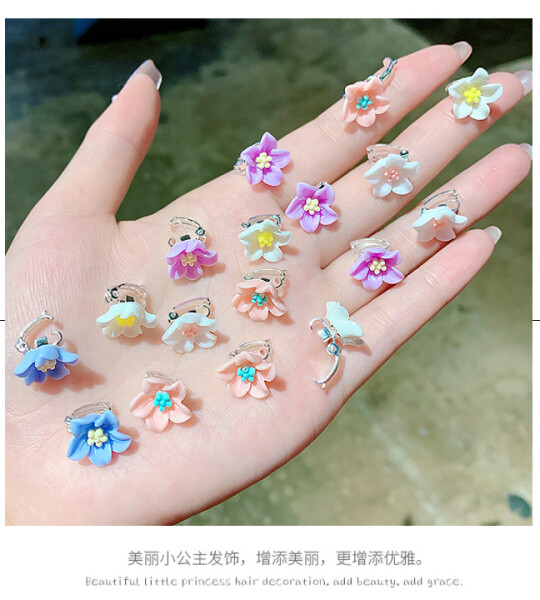 10Pcsset Small Flower Buckle Hair Claw Clamp Hairpins for Women Girls Fashion DIY Hair Styles Holder Hair Clip Hair Acce