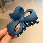 Elegant Frosted Hollow Out Heart Shape Catching Hair Clip Claws for Women Girls Geometry Bowknot Peach Hairpin Hair Acce