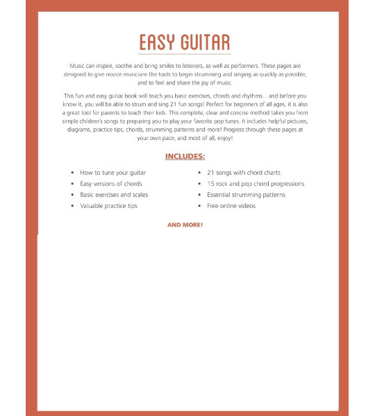 Easy Guitar A Complete, Quick and Easy Beginner Guitar Method for Kids and Adults