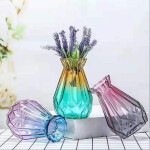 Glass Vase Modern Flower Vases for Rustic Home Decoration