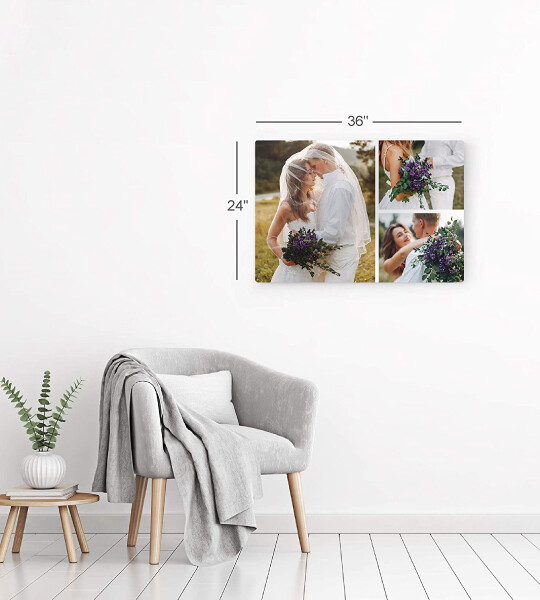 Custom Metal Print with Custom Photo Prints Gifts for Men Wedding Gift