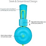 Kids Headphones-noot products K22 Foldable Stereo Tangle-Free 5ft Long cord 3.5mm Jack Plug in Wired On-Ear Headset .