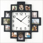 Frame Clock Time Like  Wall Clock  Photo Frame Clock For Home Decor Make Your Own Multi Photo Clock