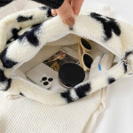 INS Fashion Plush Soft Crossbody Bags Small Underarm Shoulder Fluffy Lady Shoulder Handbags Female Simple Totes for Women