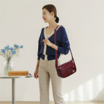 Fashion Stone Pattern Glossy Pu Leanther Shoudler Bags for Women 2021 Elegant Small Crossbody Bag New Ladies Purses and