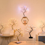 Firefly Bonsai Tree Light Artificial Fairy Spirit Tree Lamp For Home Decor