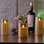 Flameless Battery Operated Flickering Candles Pillar for Home  Decor