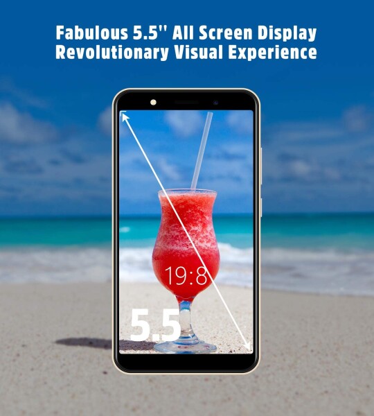 Mate10+ Smartphone Unlocked, Android 8.1 Cell Phones Cheap, Dual Sim-Free Mobile Phones with 5.5 inch HD Display, Dual 5