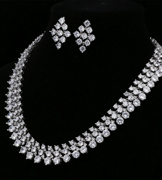 Necklace Wedding Engagement Jewelry Sets for Women