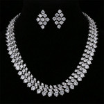 Necklace Wedding Engagement Jewelry Sets for Women