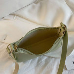 Women's Bag Retro Pure Color PU Leather Shoulder Underarm Bags for Women Casual 2021 Fashion New Ladies Small Handbags P