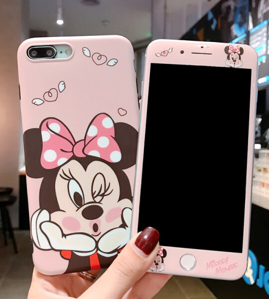 Mickey Cartoon Silicone Phone Case Soft Screen Protector & Case For iPhone 117 8 Plus X XR XS 11 Pro Cover