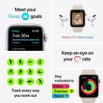Apple Watch SE [GPS + Cellular 40mm] Smart Watch w/ Gold Aluminium Case with Starlight Sport Band Fitness & Activity
