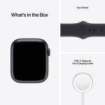Apple Watch Series 7 [GPS 45mm] Smart Watch w/ Midnight Aluminum Case with Midnight Sport Band  Fitness Tracker