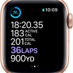 Apple Watch Series 6 (GPS, 40mm) - Gold Aluminum Case with Pink Sand Sport Band (Renewed)