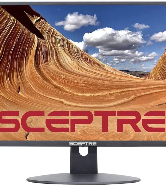 Sceptre 24" Professional Thin 75Hz 1080p LED Monitor 2x HDMI VGA Build-in Speakers, Machine Black (E248W-19203R Series)