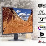 Sceptre 24" Professional Thin 75Hz 1080p LED Monitor 2x HDMI VGA Build-in Speakers, Machine Black (E248W-19203R Series)