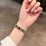 Elasticity Diamond Band for iWatch Ultra 10 9 8 7 6 5 SE 4 – Metal Women Strap for Apple Watch 38mm 40mm 41mm 42mm 45mm 46mm 49mm.