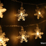 2/5/10M LED Snowflake String Fairy Lights Garland Christmas Tree New Year Room Valentine's Day Decoration Lighys USB Bat